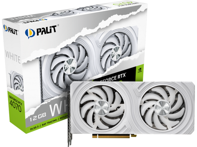 Видео карти Palit GeForce RTX 4070 White 12GB