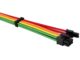 Кабели за компоненти 1stPlayer комплект удължителни кабели Custom Modding Cable Kit Rainbow