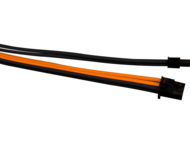Кабели за компоненти 1stPlayer комплект удължителни кабели Custom Modding Cable Kit Black/Orange