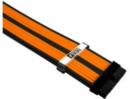 Кабели за компоненти 1stPlayer комплект удължителни кабели Custom Modding Cable Kit Black/Orange