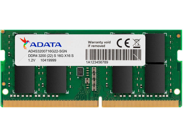 Оперативна памет 16GB DDR4 3200 MT/s ADATA Premier SO-DIMM Memory Module