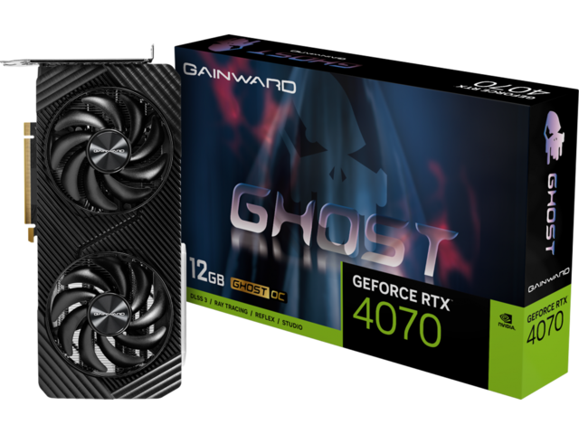 Видео карти Gainward GeForce RTX 4070 Ghost OC 12GB