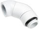 Фитинги Alphacool Eiszapfen Angle Adapter double-45° rotatable G1/4 outer thread to G1/4 inner thread - White