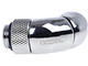 Фитинги Alphacool Eiszapfen Angle Adapter double-45° rotatable G1/4 outer thread to G1/4 inner thread - Chrome