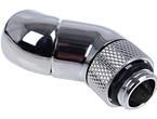 Фитинги Alphacool Eiszapfen Angle Adapter double-45° rotatable G1/4 outer thread to G1/4 inner thread - Chrome
