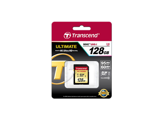 Карти памет 128GB SDXC Transcend UHS-I U3