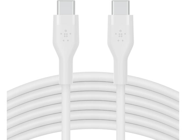 Кабели и Адаптери Belkin BOOST CHARGE Flex Silicone cable USB-C to USB-C 2.0 - 3M - White