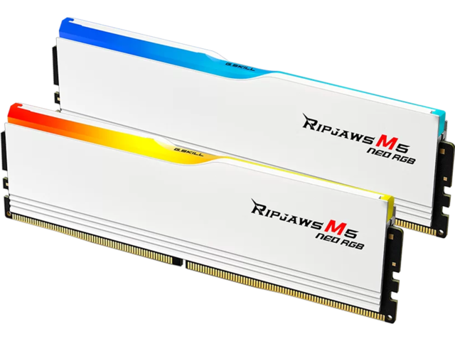 Оперативна памет 32GB (2x16GB) DDR5 6000 MT/s G.SKILL Ripjaws M5 Neo RGB White