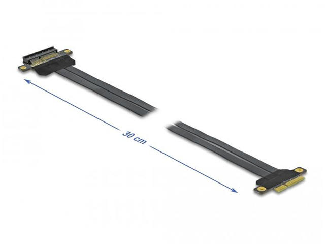Кабели за компоненти Riser карта DeLock, PCI Express x4 към x4, 300мм