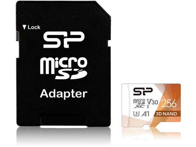 Карти памет 256GB Silicon Power Superior Pro Micro SDXC UHS-I U3 V30 +adapter