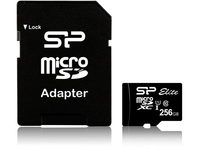 Карти памет 256GB Silicon Power Micro SDXC Class 10 Elite UHS-1 +Adapter
