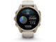 Смарт часовници Garmin fēnix® 8 - 43 мм, Sapphire - Soft Gold с Fog Gray/Dark Sandstone силиконова каишка