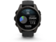Смарт часовници Garmin fēnix® 8 - 43 мм, Sapphire - Carbon Gray DLC Titanium с Black/Pebble Gray силиконова каишка