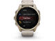 Смарт часовници Garmin fēnix® 8 - 43 мм, Sapphire - Soft Gold с Limestone кожена каишка