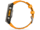 Смарт часовници Garmin fēnix® 8 – 47 mm, AMOLED Sapphire - Titanium с Spark Orange/Graphite силиконова каишка