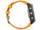 Смарт часовници Garmin fēnix® 8 – 47 mm, AMOLED Sapphire - Titanium с Spark Orange/Graphite силиконова каишка