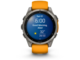 Смарт часовници Garmin fēnix® 8 – 47 mm, AMOLED Sapphire - Titanium с Spark Orange/Graphite силиконова каишка