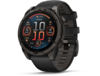 Смарт часовници Garmin fēnix® 8 – 47 mm, AMOLED Sapphire - Carbon Gray DLC Titanium с Black/Pebble Gray силиконова каишка