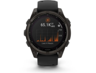 Смарт часовници Garmin fēnix® 8 - 47 мм Solar, Sapphire - Carbon Gray DLC Titanium с Black/Pebble Gray силиконова каишка