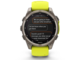 Смарт часовници Garmin fēnix® 8 - 47 мм Solar, Sapphire - Titanium с Amp Yellow/Graphite силиконова каишка 