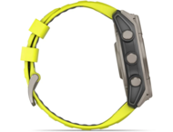 Смарт часовници Garmin fēnix 8 – 51 мм Solar, Titanium с Amp Yellow/Graphite силиконова каишка