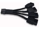 Кабели за компоненти Makki преходник Cable Adapter 4xPCI-E 8pin към PCI-E Gen5 12pin 12VHPWR