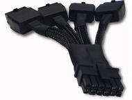 Кабели за компоненти Makki преходник Cable Adapter 4xPCI-E 8pin към PCI-E Gen5 12pin 12VHPWR