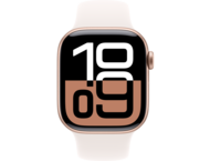 Смарт часовници Apple Watch S10 GPS 42mm Rose Gold Alu Case with Light Blush Sport Band - S/M