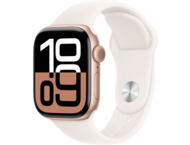 Смарт часовници Apple Watch S10 GPS 42mm Rose Gold Alu Case with Light Blush Sport Band - S/M