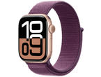 Смарт часовници Apple Watch Series 10 GPS 42mm Rose Gold Aluminium Case with Plum Sport Loop