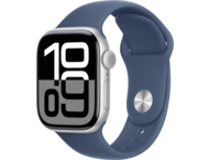 Смарт часовници Apple Watch S10 GPS 42mm Silver Alu Case with Denim Sport Band - M/L