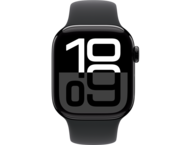 Смарт часовници Apple Watch S10 GPS 42mm Jet Black Alu Case with Black Sport Band - M/L