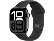 Смарт часовници Apple Watch S10 GPS 42mm Jet Black Alu Case with Black Sport Band - M/L