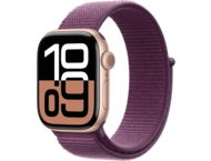Смарт часовници Apple Watch S10 GPS + Cellular 42mm Rose Gold Alu Case with Plum Sport Loop