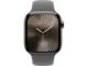 Смарт часовници Apple Watch Series 10 GPS + Cellular 42mm Natural Titanium Case with Stone Grey Sport Band - S/M