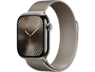 Смарт часовници Apple Watch Series 10 GPS + Cellular 42mm Natural Titanium Case with Natural Milanese Loop
