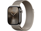 Смарт часовници Apple Watch Series 10 GPS + Cellular 42mm Natural Titanium Case with Natural Milanese Loop