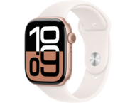 Смарт часовници Apple Watch S10 GPS 46mm Rose Gold Alu Case with Light Blush Sport Band - S/M