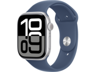 Смарт часовници Apple Watch S10 GPS 46mm Silver Alu Case with Denim Sport Band - M/L