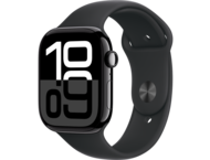 Смарт часовници Apple Watch S10 GPS + Cellular 46mm Jet Black Alu Case with Black Sport Band - S/M