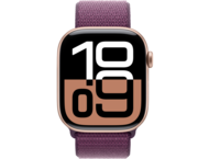 Смарт часовници Apple Watch S10 GPS + Cellular 46mm Rose Gold Alu Case with Plum Sport Loop