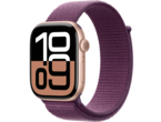 Смарт часовници Apple Watch S10 GPS + Cellular 46mm Rose Gold Alu Case with Plum Sport Loop