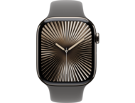 Смарт часовници Apple Watch S10 GPS + Cellular 46mm Natural Titanium Case with Stone Grey Sport Band - S/M