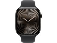 Смарт часовници Apple Watch S10 GPS + Cellular 46mm Slate Titanium Case with Black Sport Band - M/L