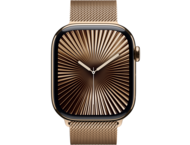 Смарт часовници Apple Watch S10 GPS + Cellular 46mm Gold Titanium Case with Gold Milanese Loop - S/M
