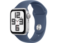 Смарт часовници Apple Watch SE2 (2024) GPS 40mm Silver Alu Case with Denim Sport Band - M/L