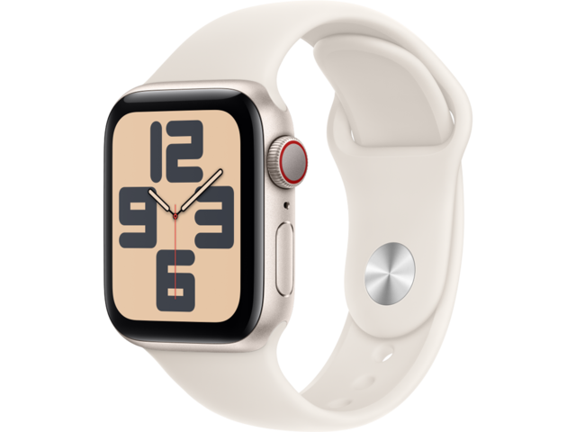 Смарт часовници Apple Watch SE2 (2024) GPS + Cellular 40mm Starlight Alu Case with Starlight Sport Band - S/M