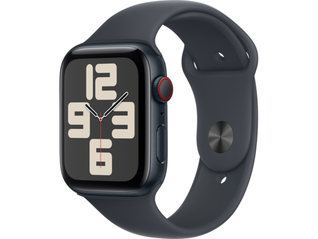 Смарт часовници Apple Watch SE2 (2024) GPS + Cellular 44mm Midnight Alu Case with Midnight Sport Band - S/M