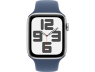 Смарт часовници Apple Watch SE2 (2024) GPS + Cellular 44mm Silver Alu Case with Denim Sport Band - S/M