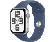 Смарт часовници Apple Watch SE2 (2024) GPS 44mm Silver Alu Case with Denim Sport Band - M/L